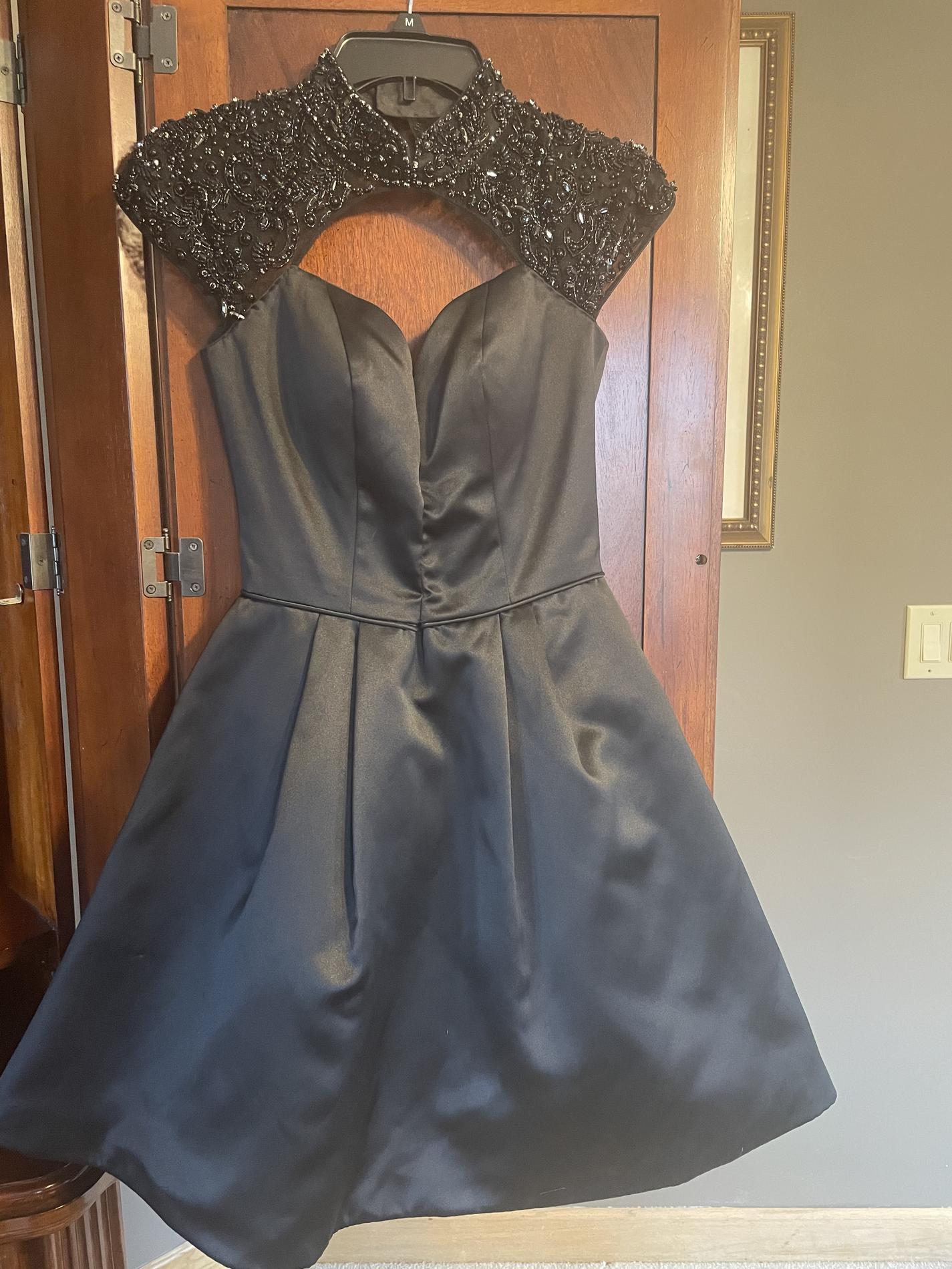 Size 6 Pageant Black Cocktail Dress on Queenly