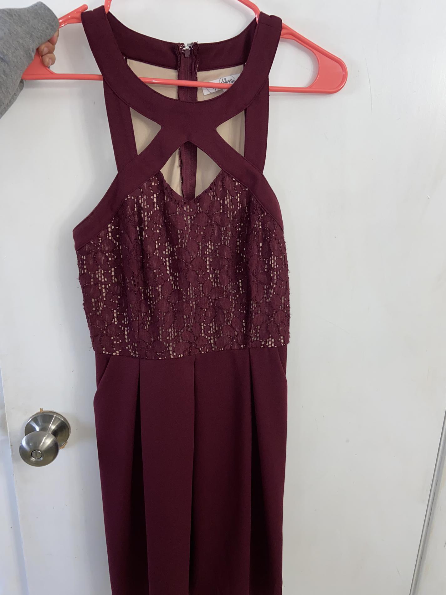 Speechless Size 6 Homecoming Burgundy Purple Cocktail Dress on Queenly