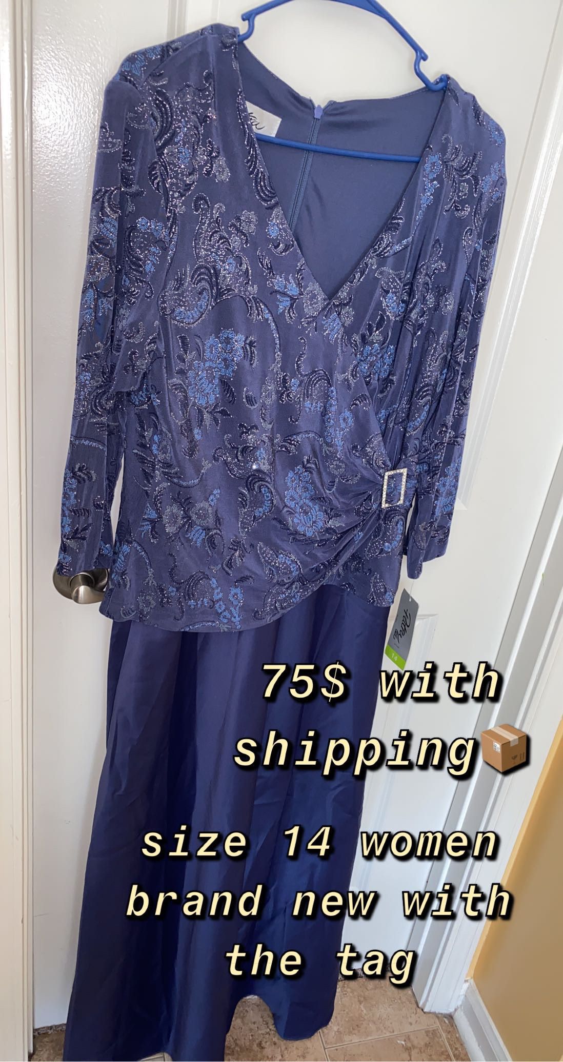 Size 14 Wedding Guest Purple A-line Dress on Queenly