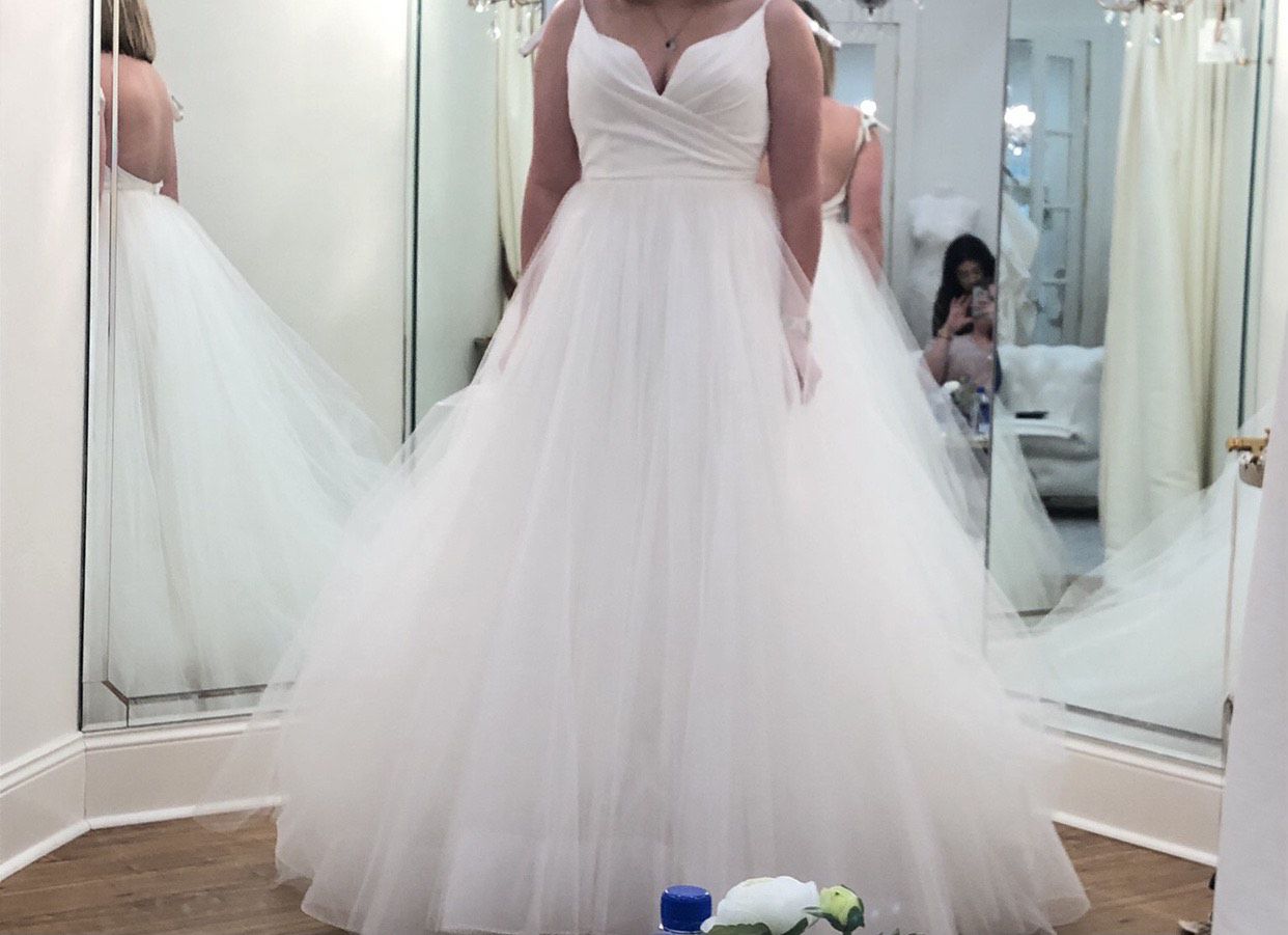 Size 12 Wedding White Ball Gown on Queenly