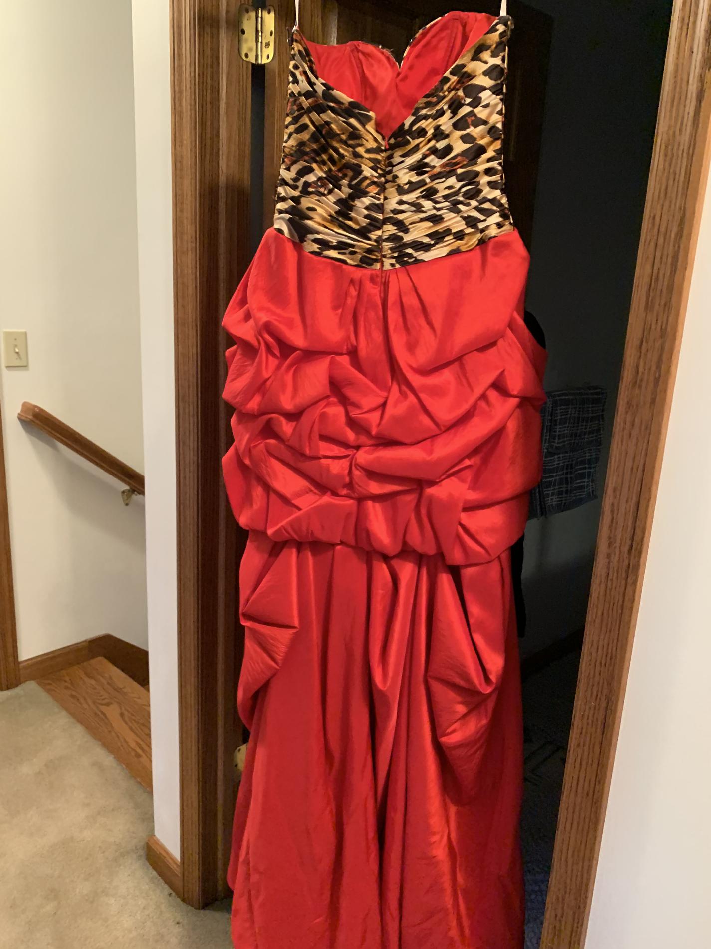 Riva Design Size 8 Prom Strapless Red Floor Length Maxi on Queenly