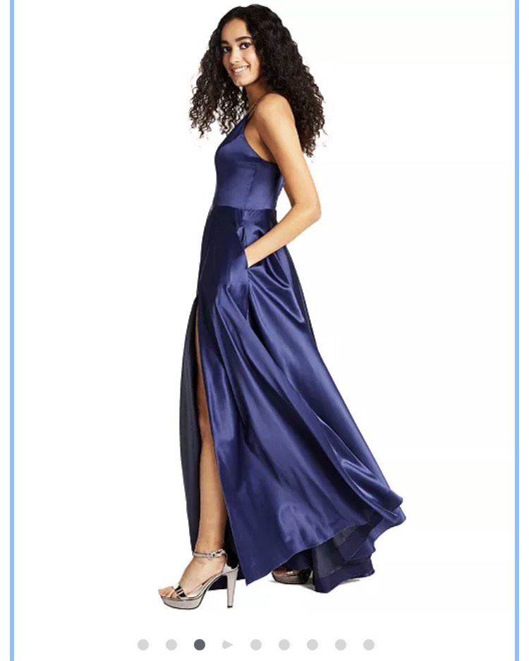 Size 8 Prom Royal Blue Dress With Train on Queenly