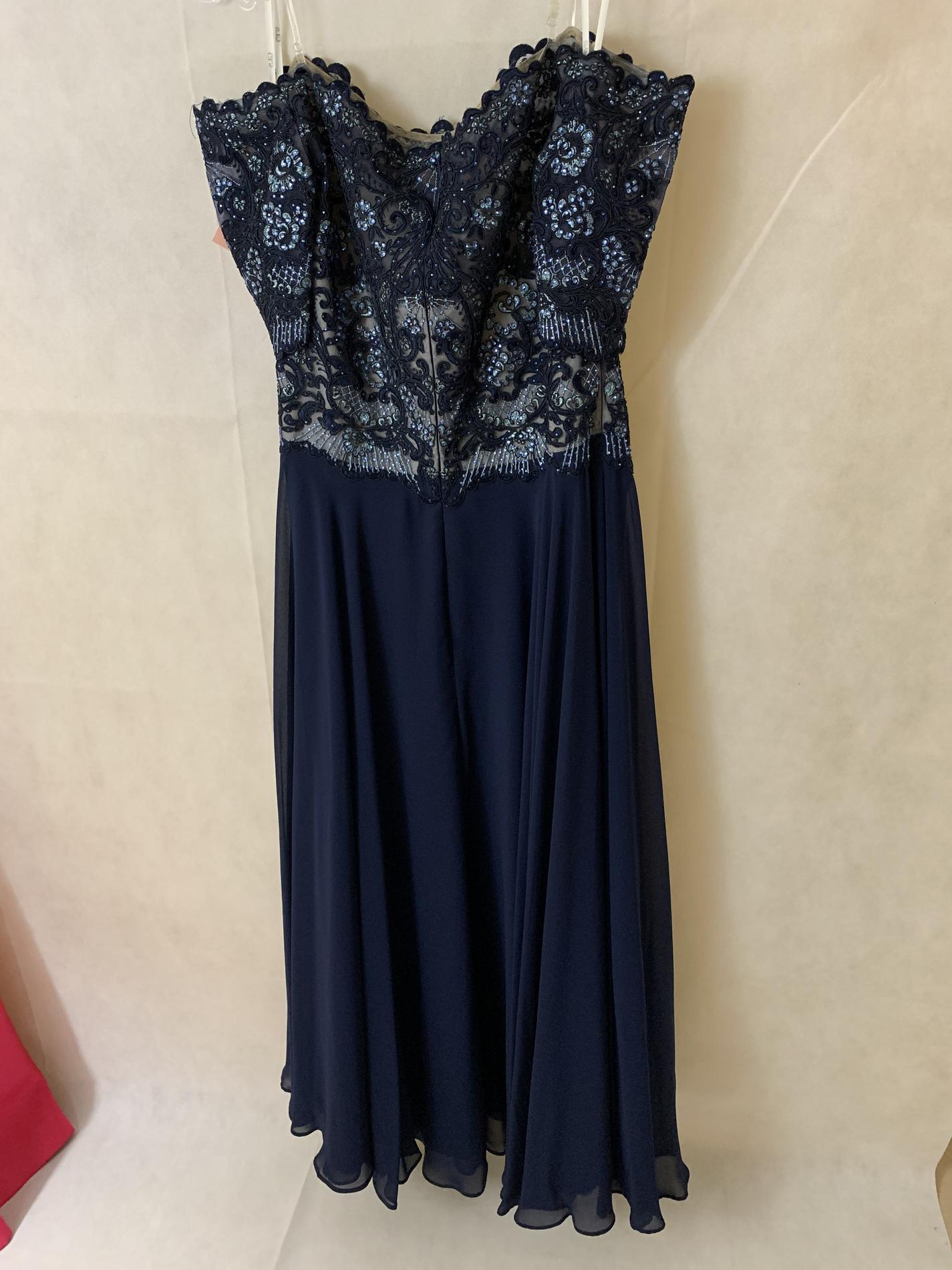 Size 12 Blue A-line Dress on Queenly