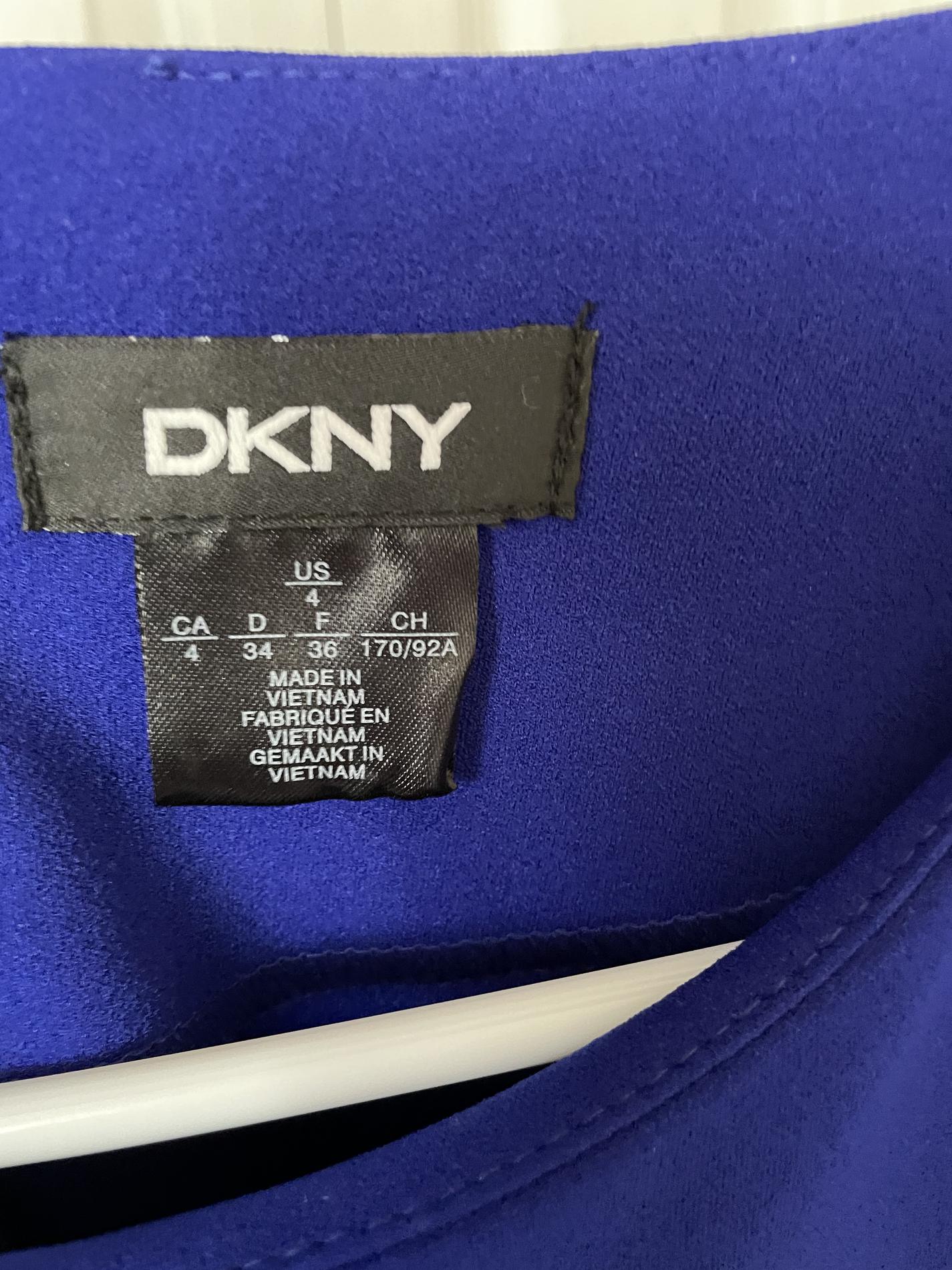 DKNY Size 4 Pageant Interview Royal Blue Cocktail Dress on Queenly