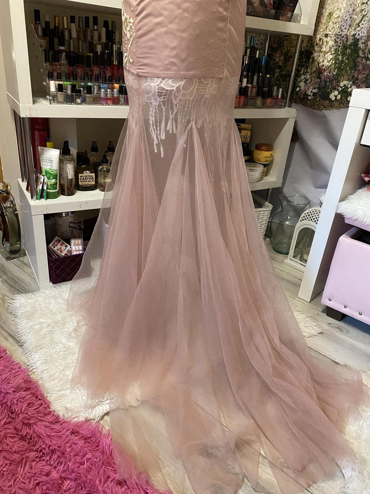 Size 6 Prom Light Pink Mermaid Dress on Queenly