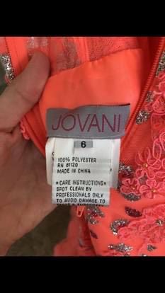 Jovani Orange Size 8 Prom Mermaid Dress on Queenly
