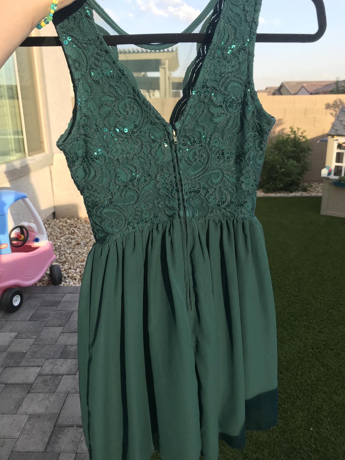 Green Size 0 A-line Dress on Queenly