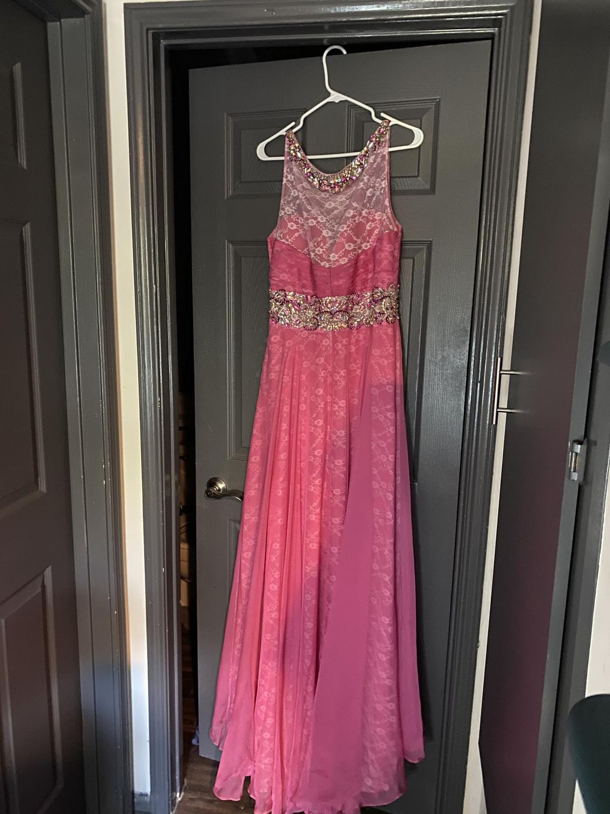 Rachel Allan Size 14 Prom Pink Floor Length Maxi on Queenly