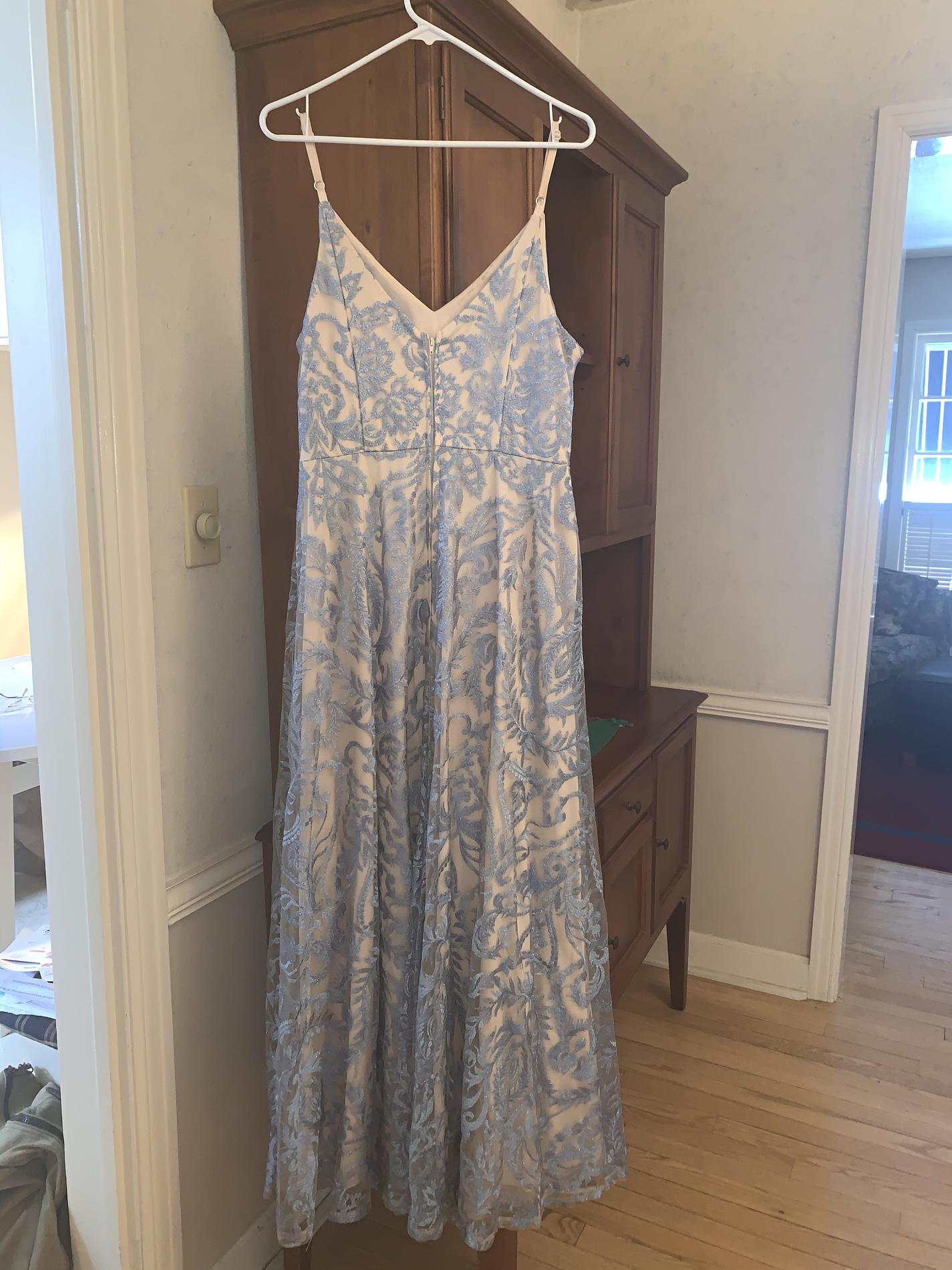 Speechless Plus Size 16 Wedding Guest Blue A-line Dress on Queenly