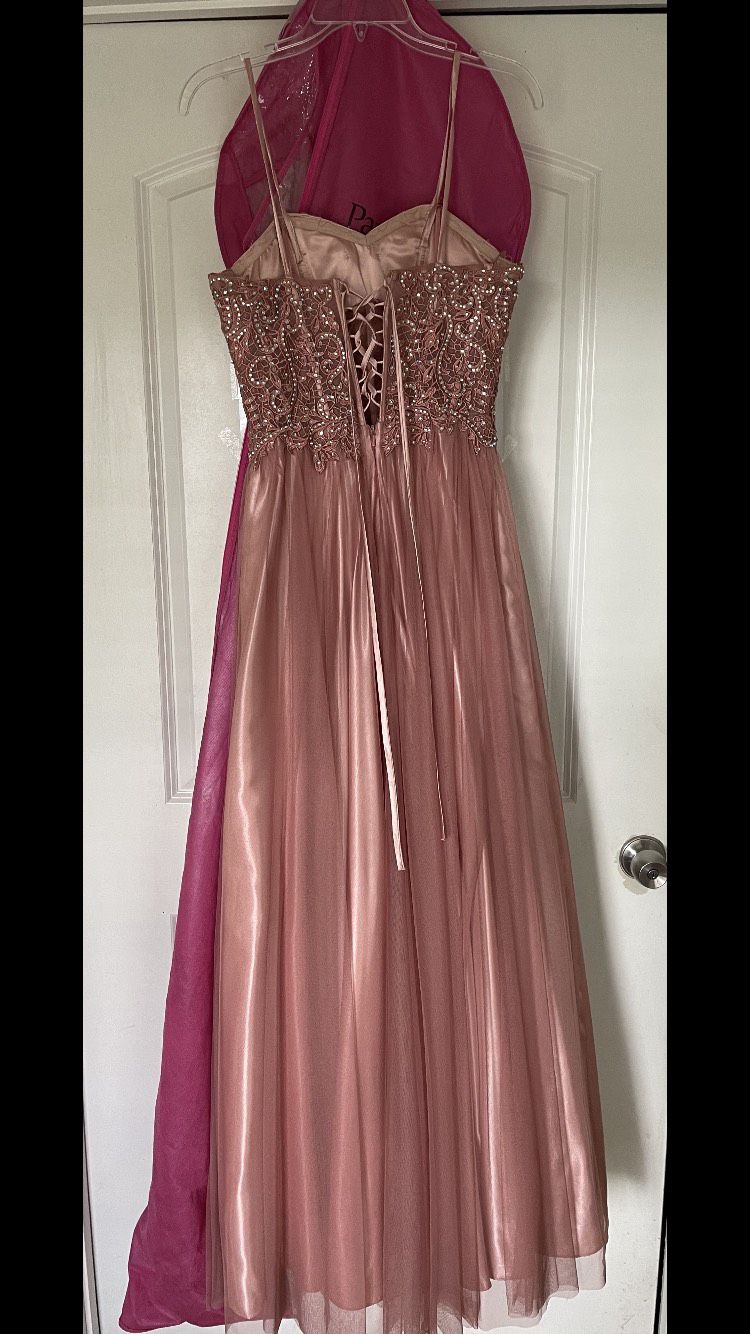 Size 6 Pink Floor Length Maxi on Queenly