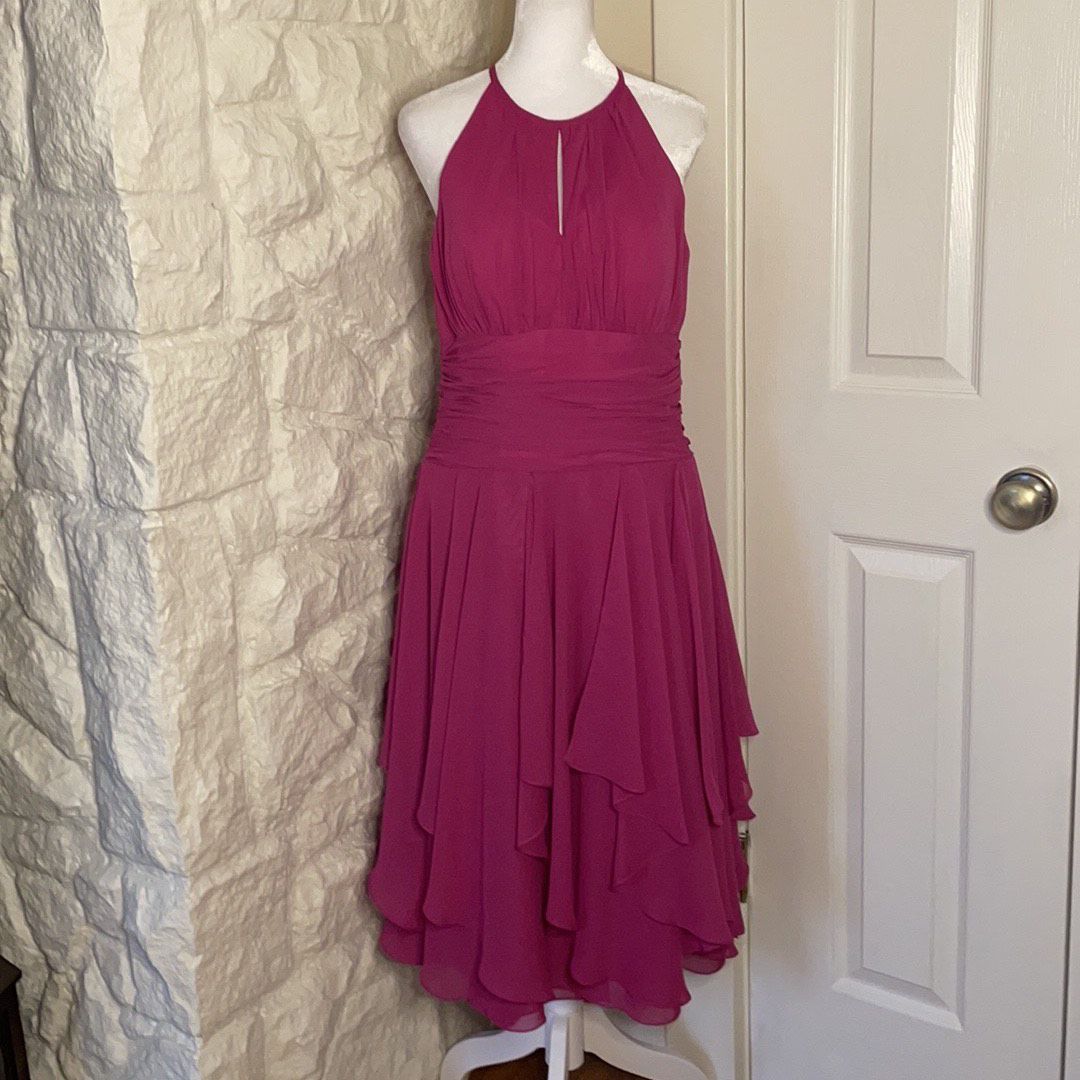 Size 10 Hot Pink A-line Dress on Queenly