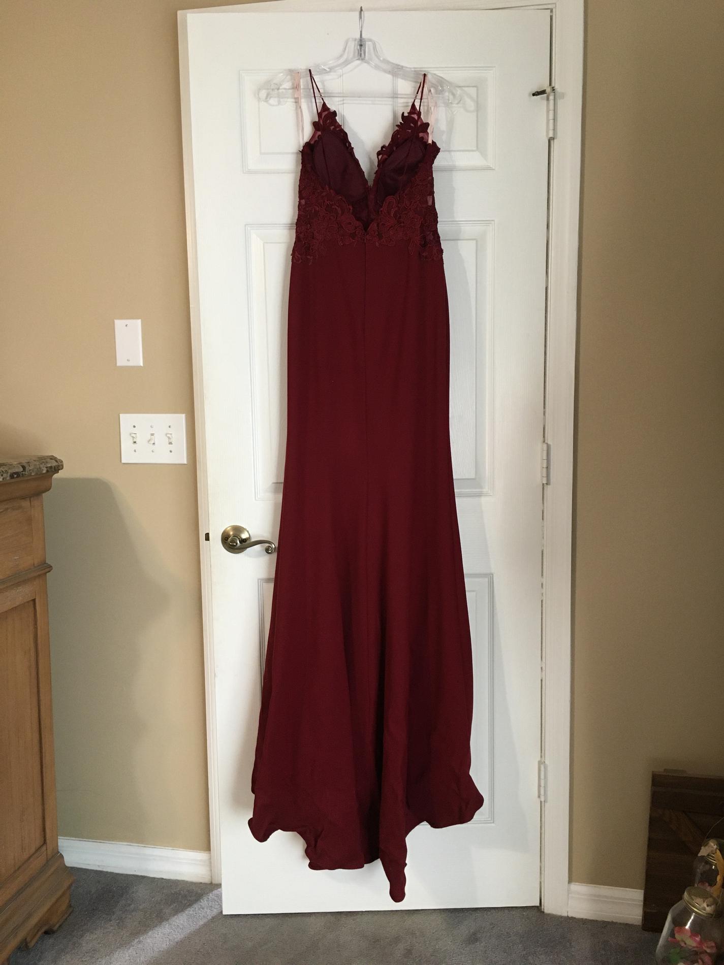 Zoey Grey Size 6 Red Mermaid Dress on Queenly
