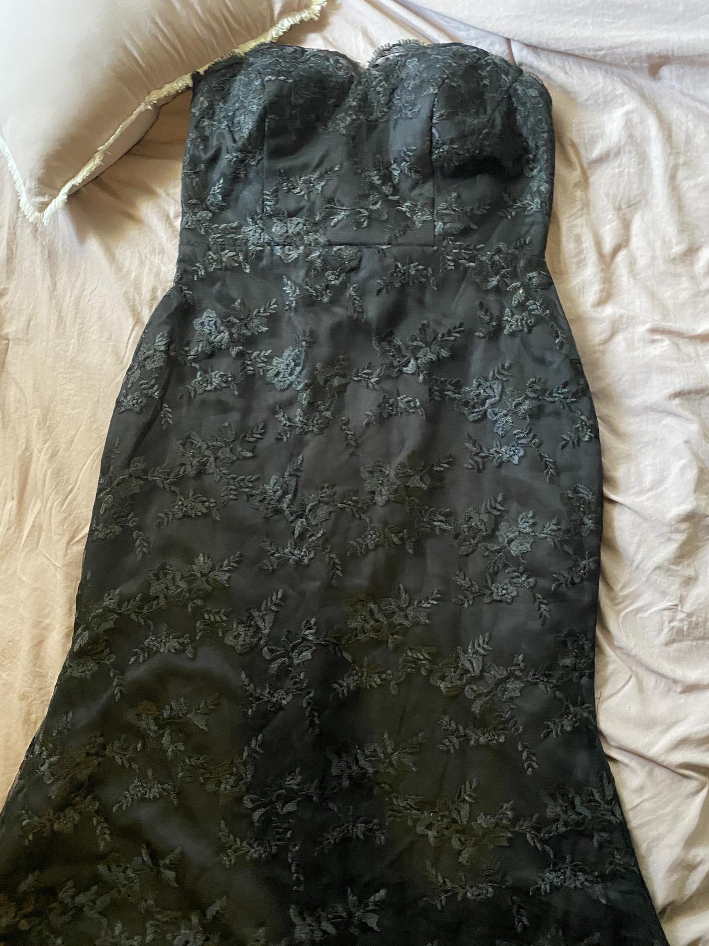 Size 12 Black Mermaid Dress on Queenly