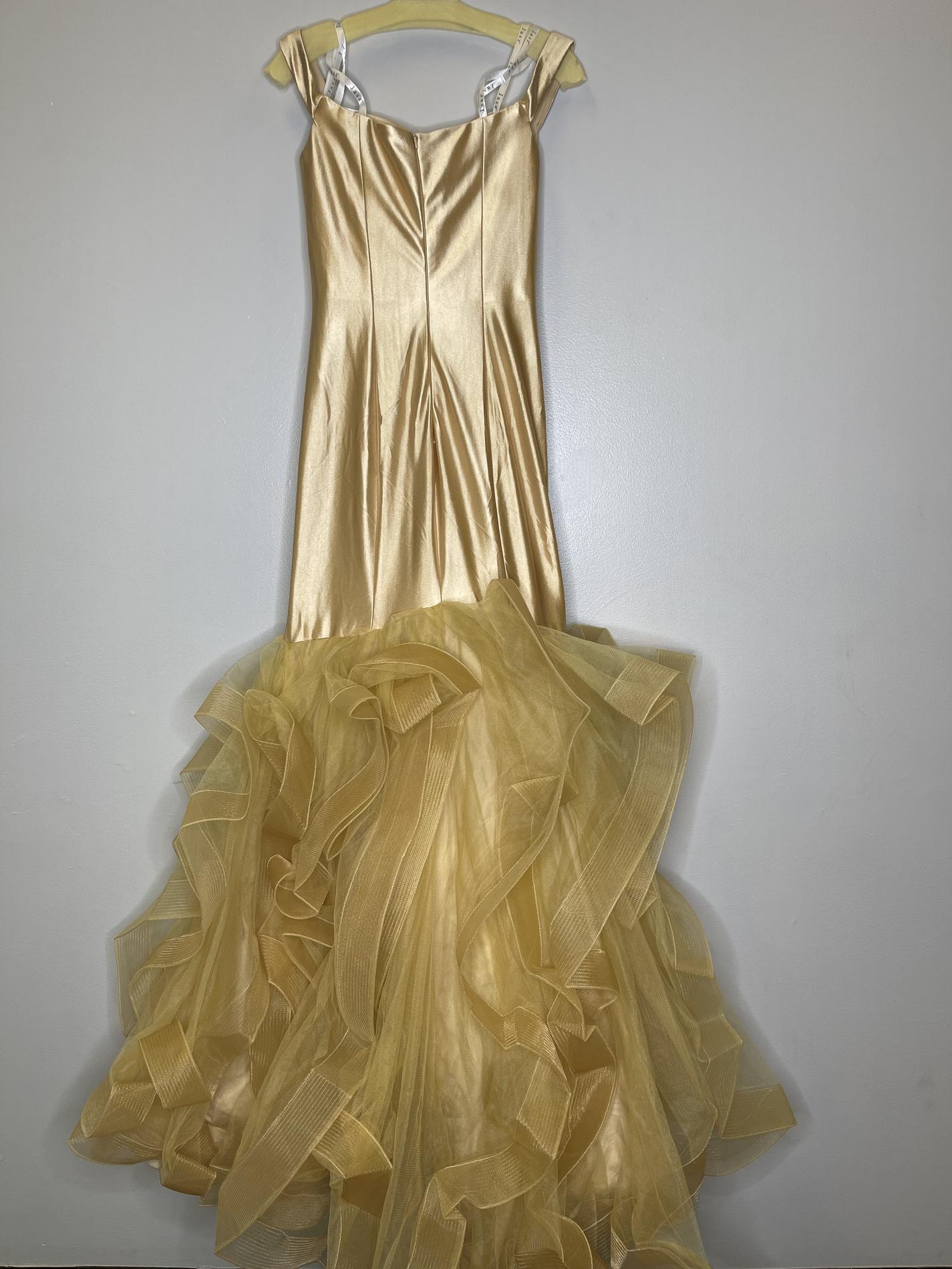 Gold Size 4 Mermaid Dress on Queenly