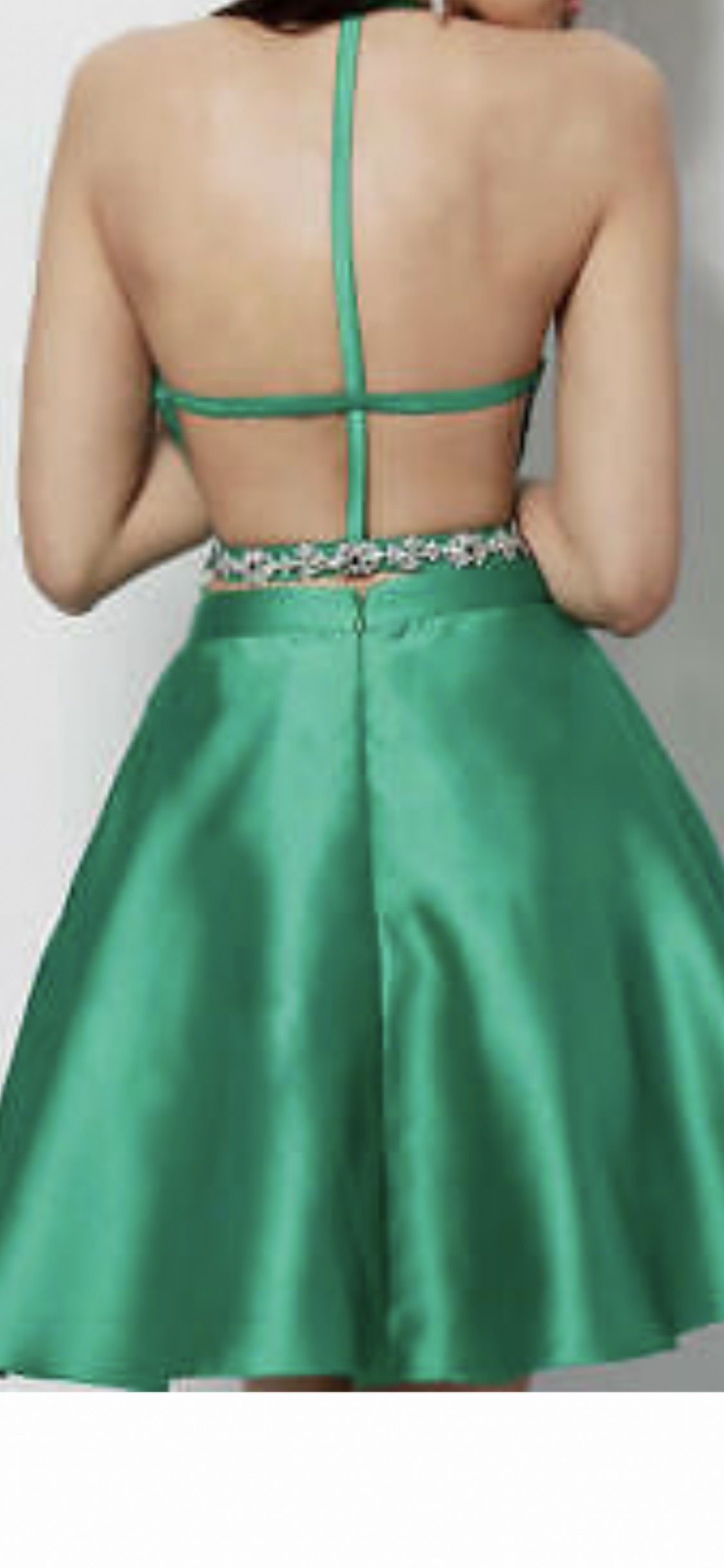Green Size 2 A-line Dress on Queenly