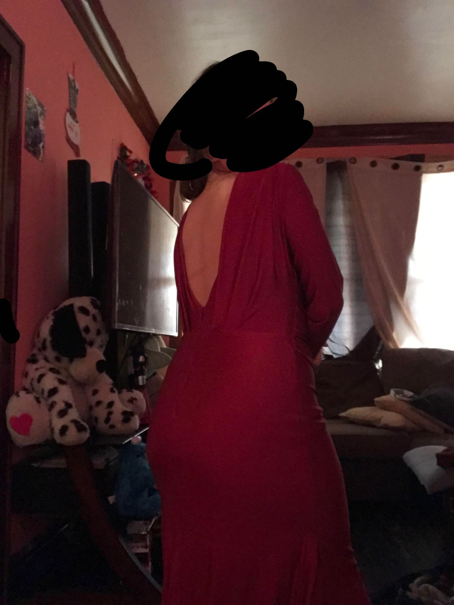 Size 8 Burgundy Red Mermaid Dress on Queenly