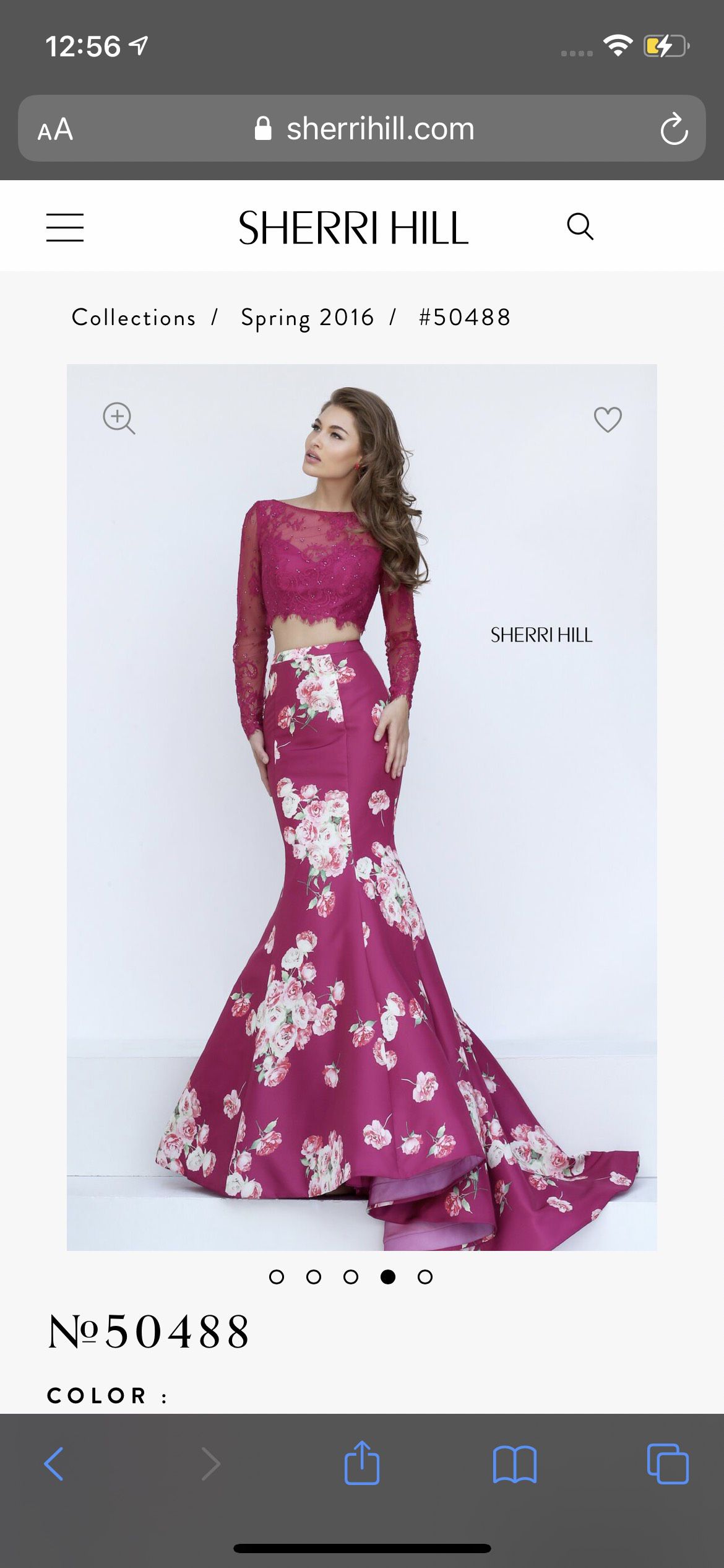 sherri hill pink mermaid dress