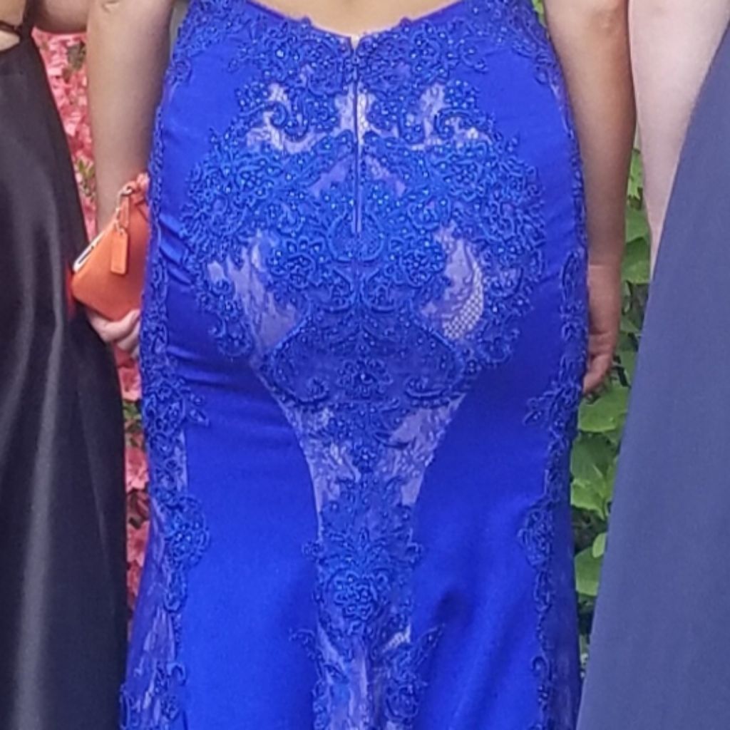 Size 2 Prom Royal Blue Mermaid Dress on Queenly