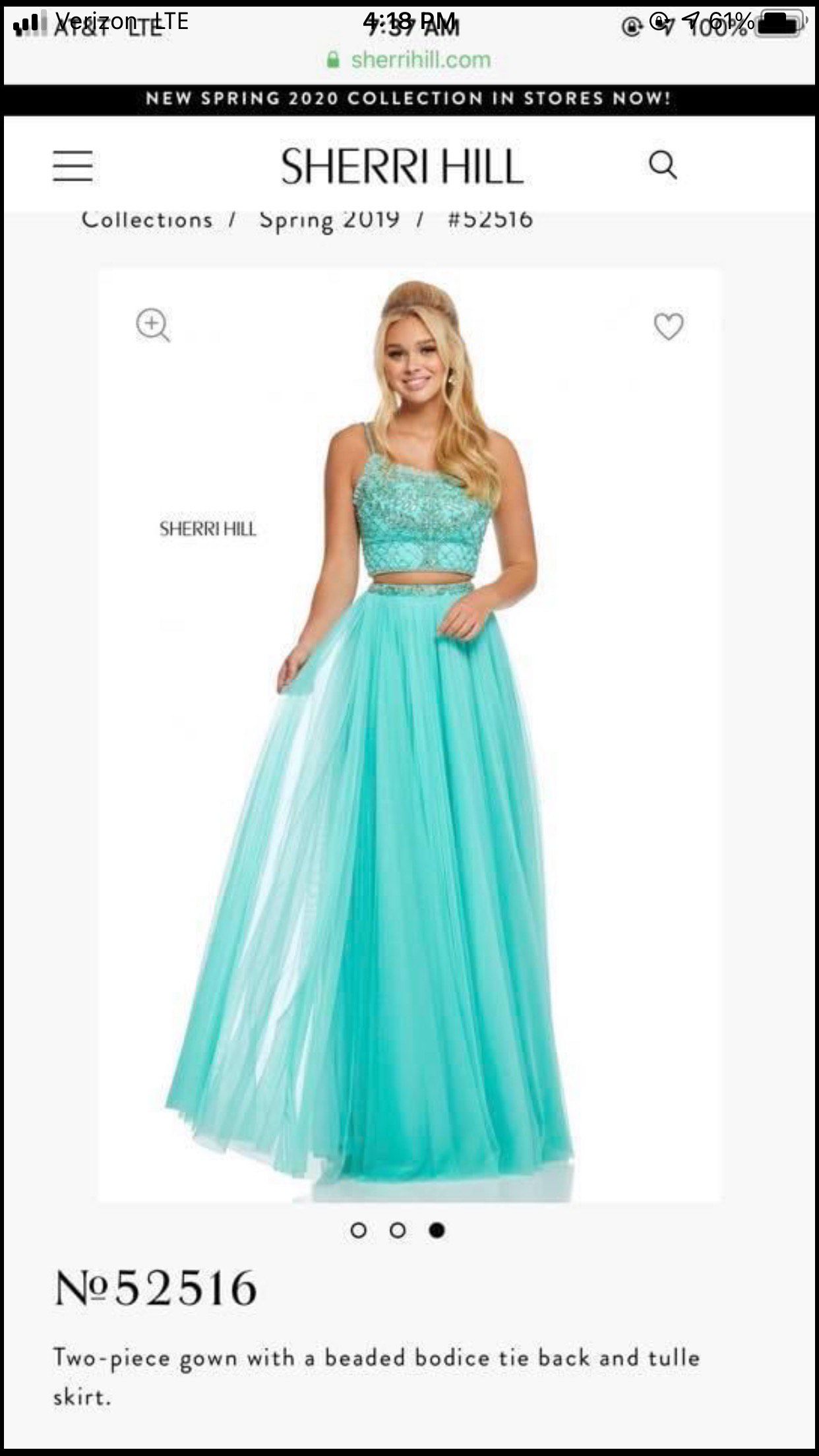 Sherri Hill Light Blue Size 2 Corset Prom A-line Dress on Queenly