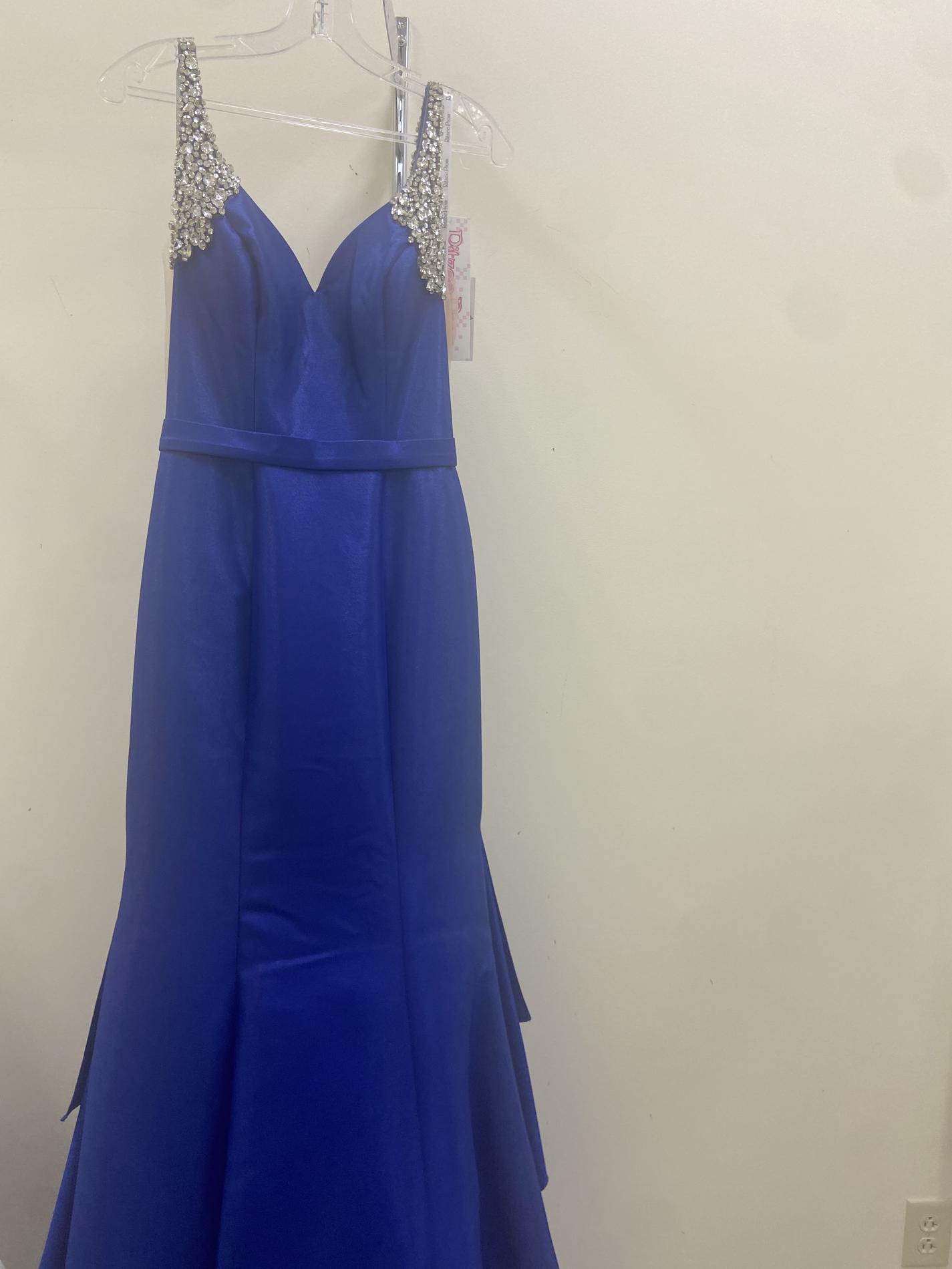 Ritzee Size 4 Prom Royal Blue Mermaid Dress on Queenly