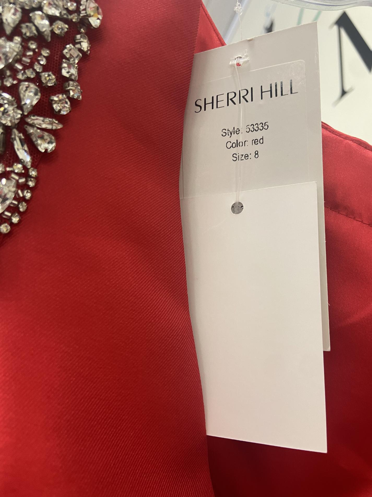 Sherri Hill Red Size 8 Mermaid Dress on Queenly