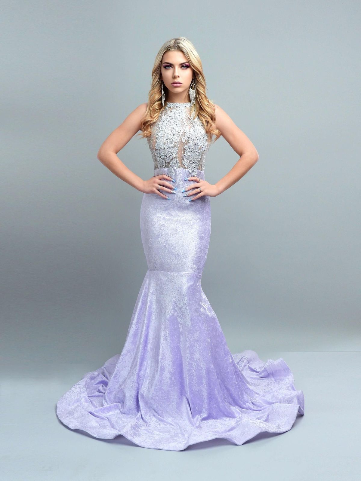 Purple Size 18 Mermaid Dress on Queenly
