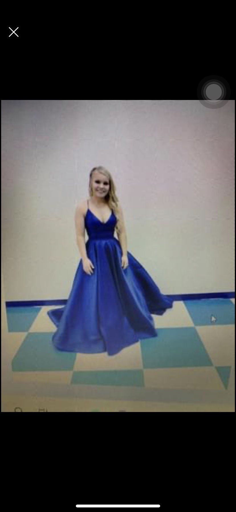 Sherri Hill Size 0 Prom Lace Royal Blue Dress With Train on Queenly