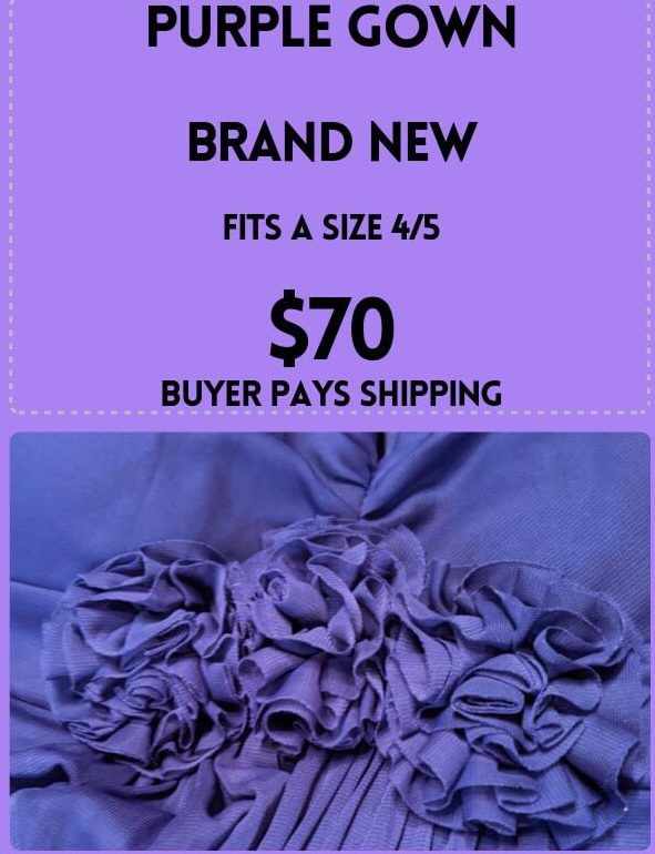 Size 4 Bridesmaid Purple Floor Length Maxi on Queenly