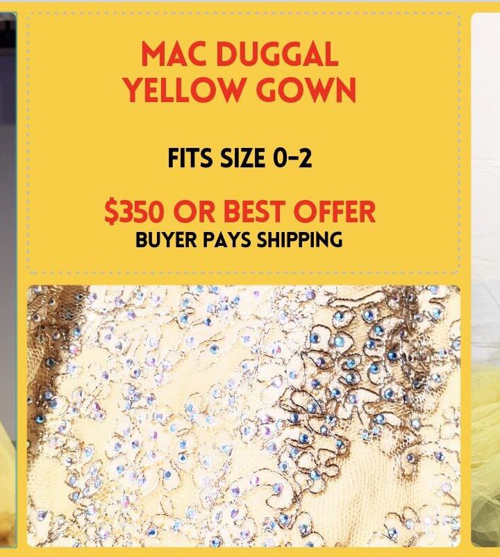 Mac Duggal Size 2 Yellow Mermaid Dress on Queenly