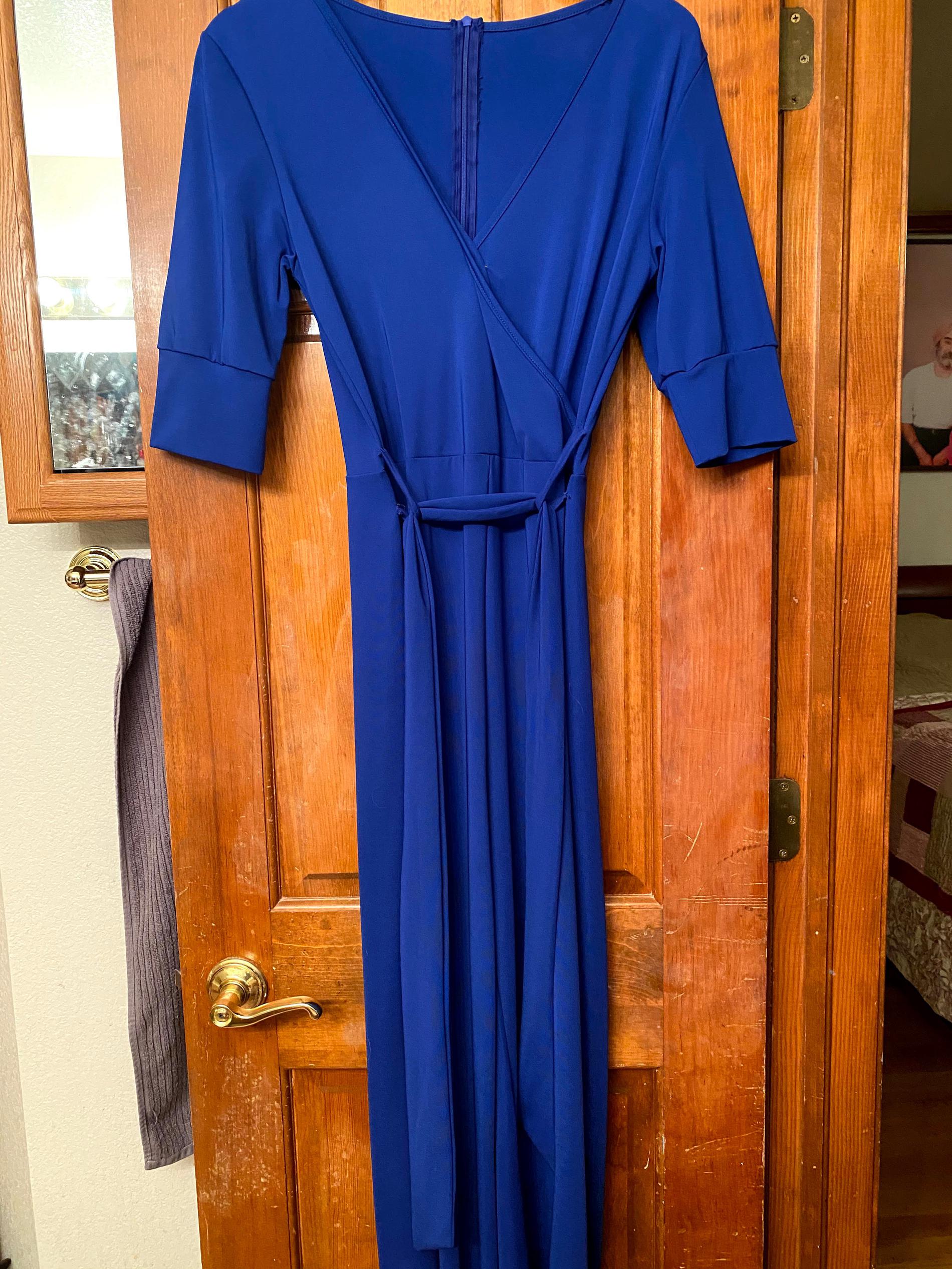 Size 2 Pageant Interview Navy Blue Formal Jumpsuit on Queenly