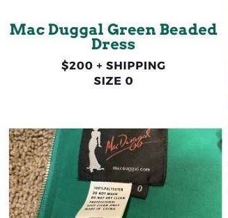 Mac Duggal Size 0 Green Cocktail Dress on Queenly