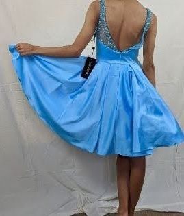Sherri Hill Size 0 Homecoming Blue Cocktail Dress on Queenly