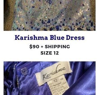 Karishma Size 12 Blue Cocktail Dress on Queenly
