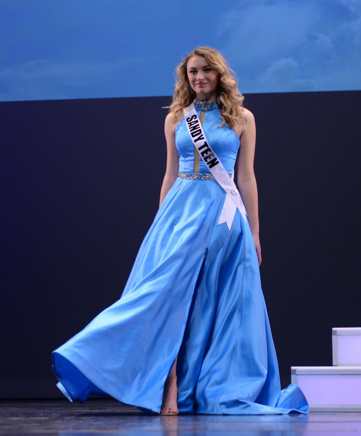 Sherri Hill Size 4 Pageant Blue Ball Gown on Queenly
