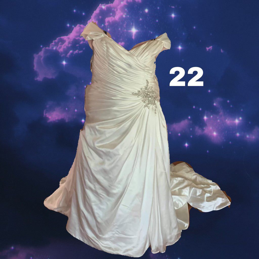 Maggie Sottero Plus Size 22 Wedding Strapless White Mermaid Dress on Queenly