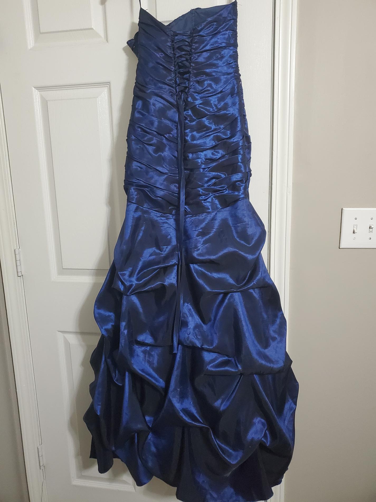 Size 2 Pageant Blue Mermaid Dress on Queenly