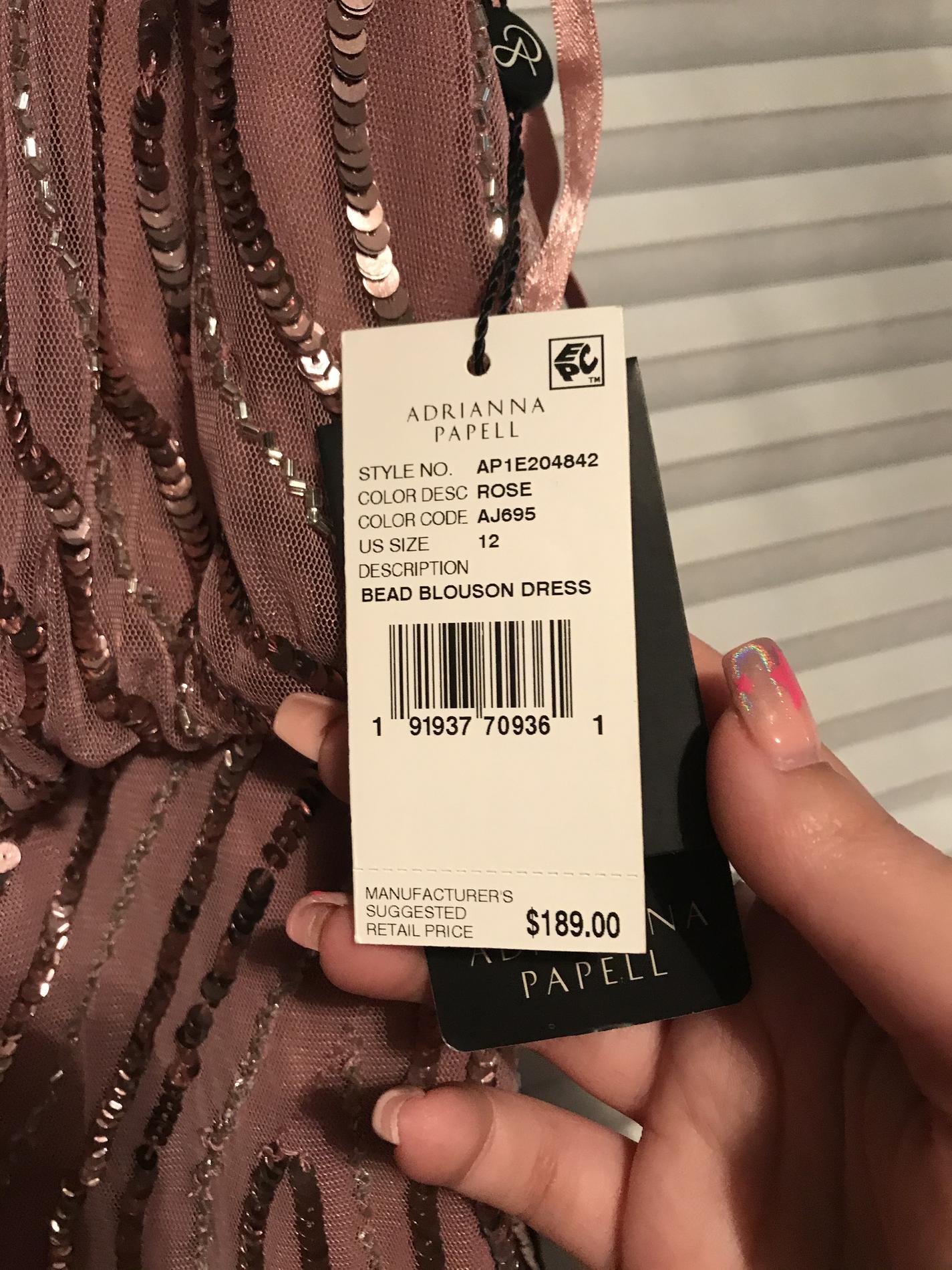 Adrianna Papell Size 12 Light Pink Cocktail Dress on Queenly