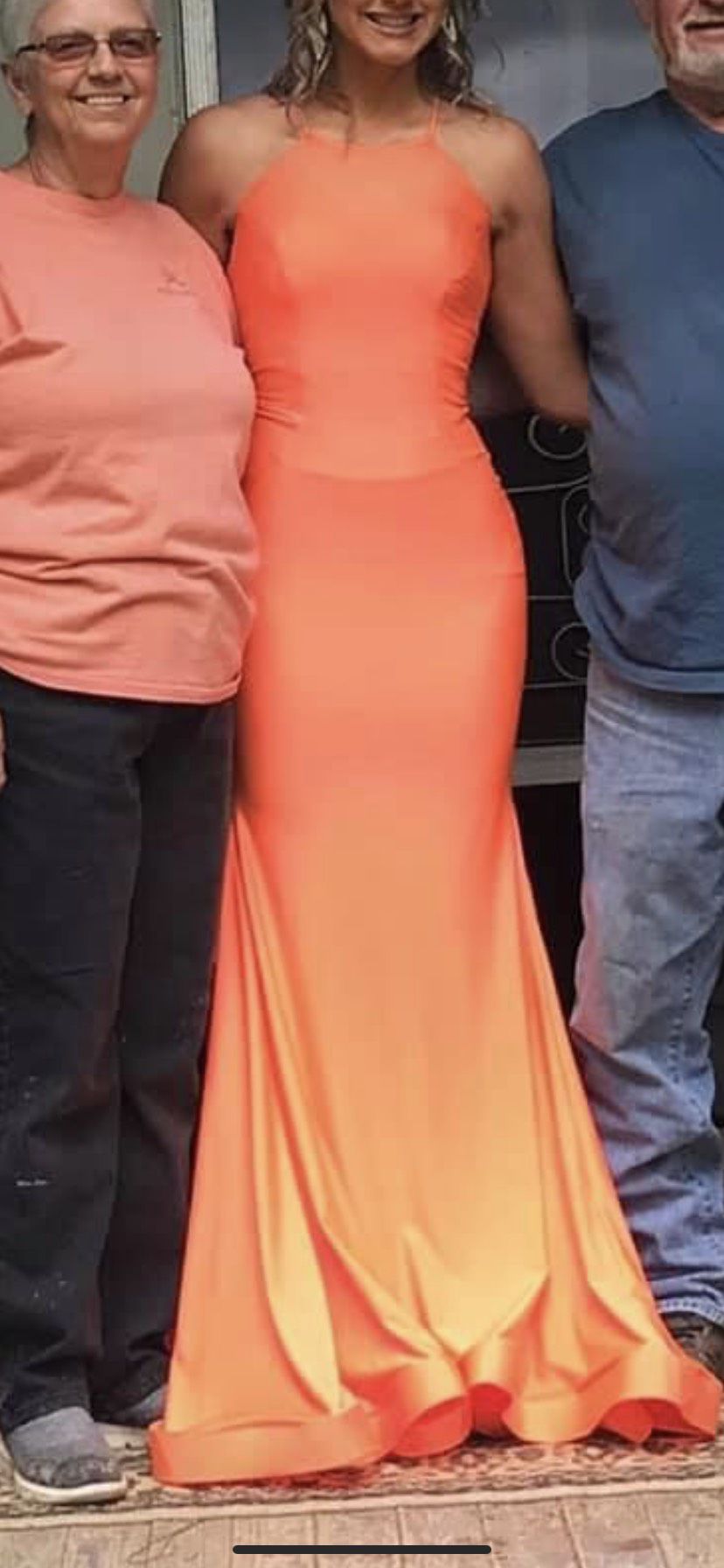 Orange Size 4 Mermaid Dress on Queenly