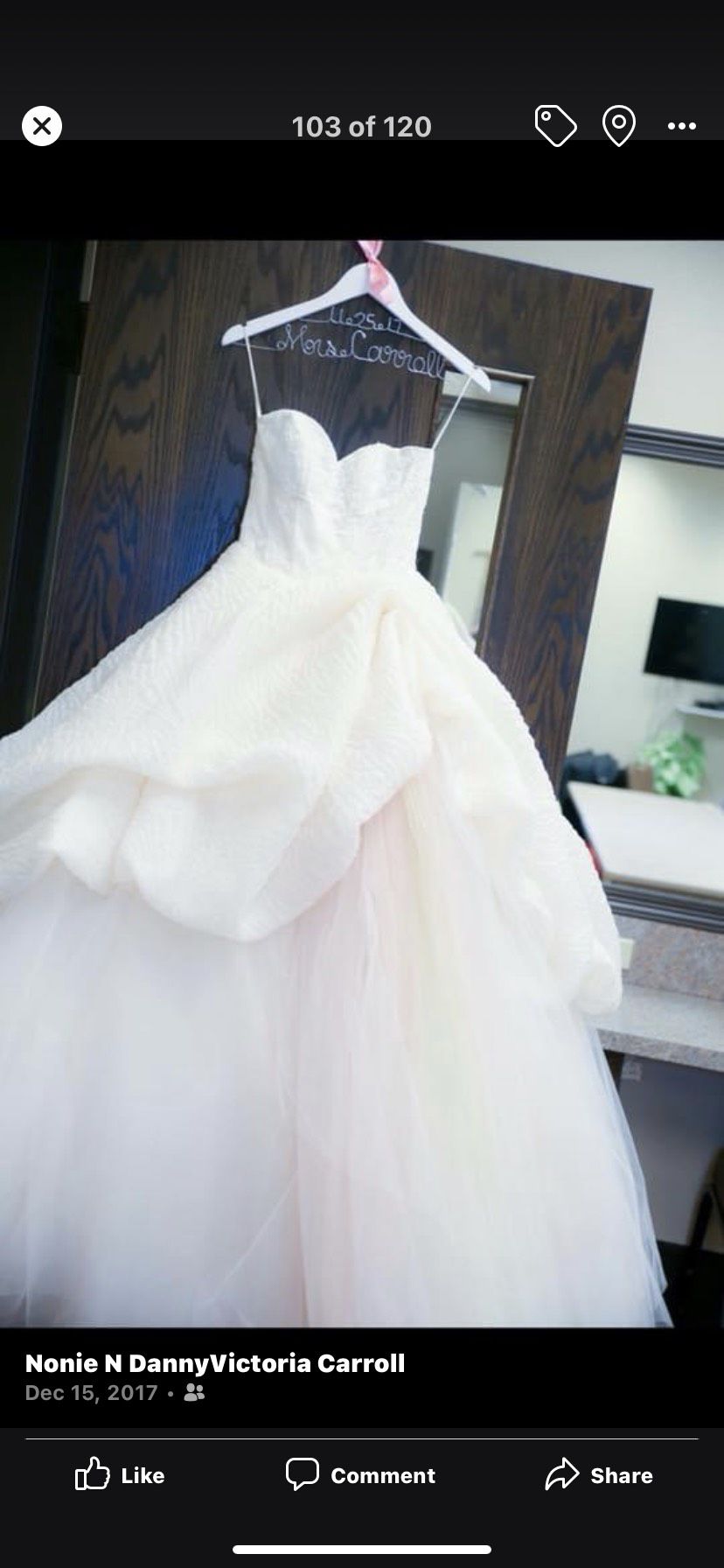 Lazaro Size 8 Wedding Strapless White Dress With Train on Queenly