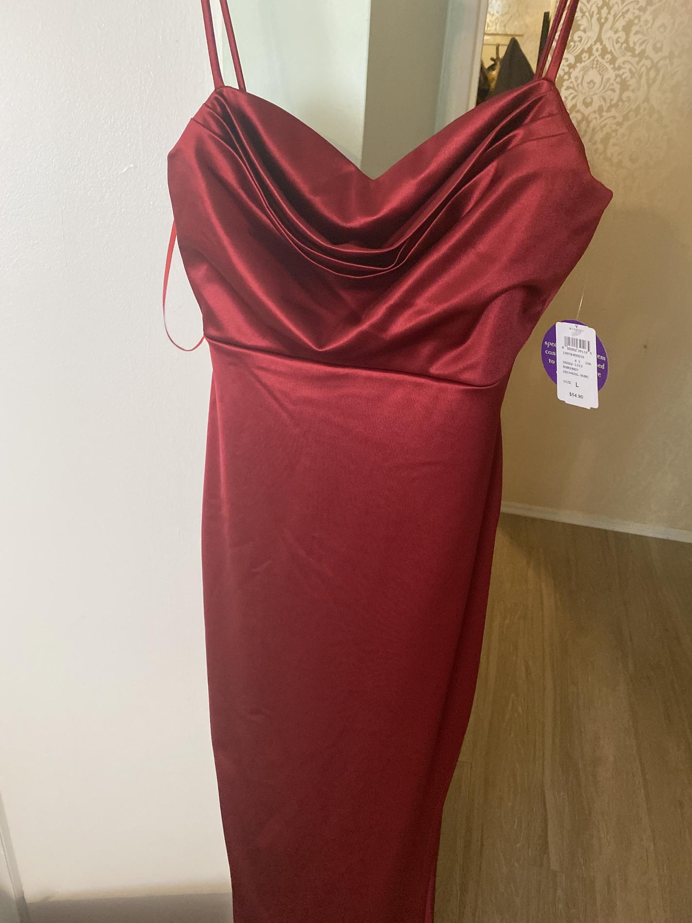 Windsor Size 8 Red Side Slit Dress on Queenly