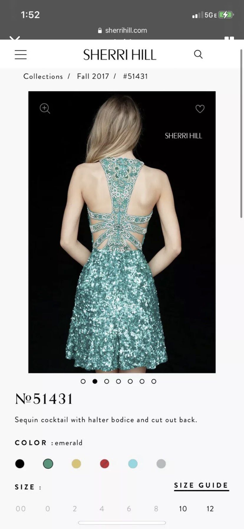 Sherri Hill Size 0 Prom Halter Black Mermaid Dress on Queenly