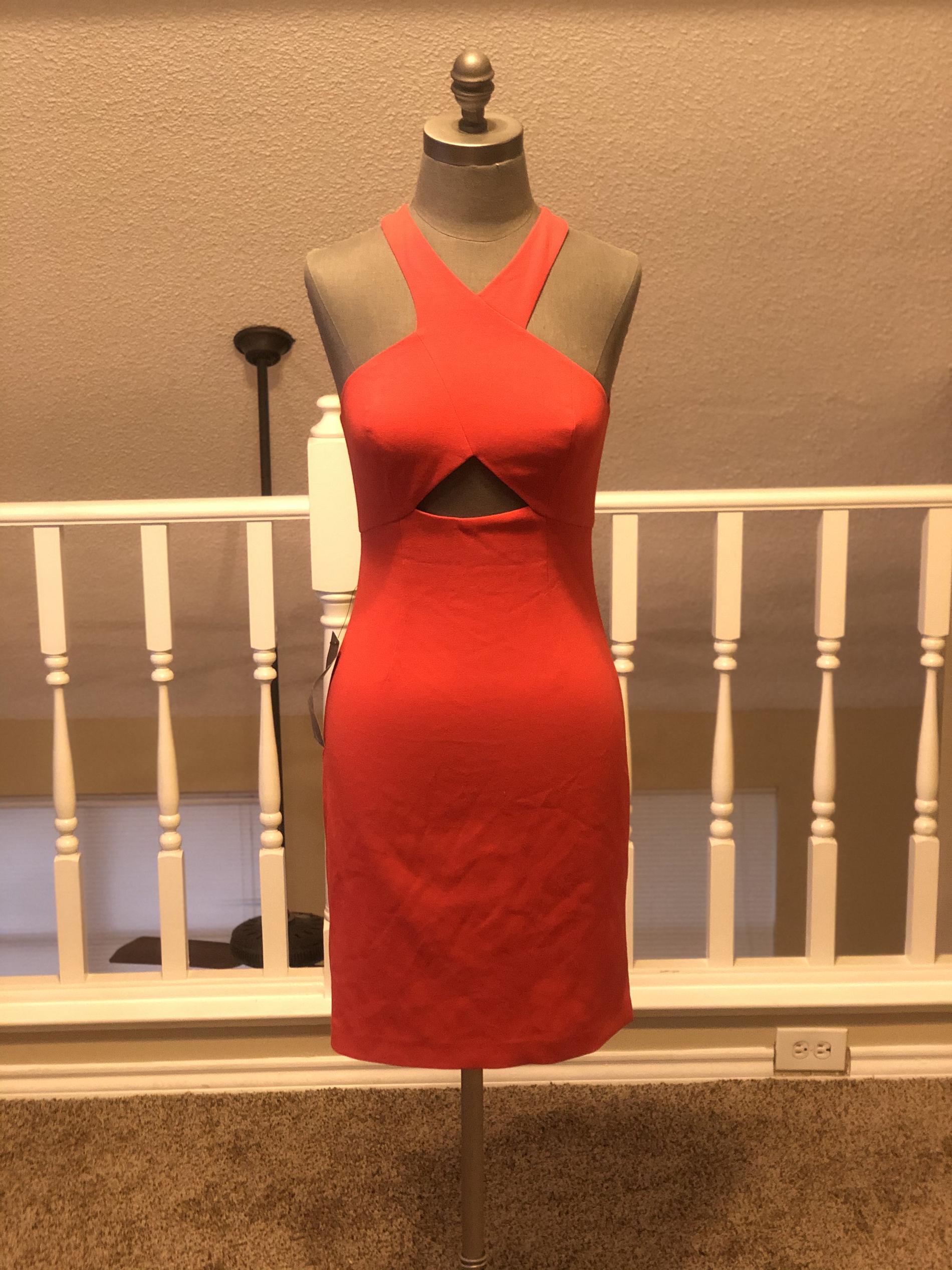 BCBGMaxazria Red Size 0 Graduation Holiday Cocktail Dress on Queenly