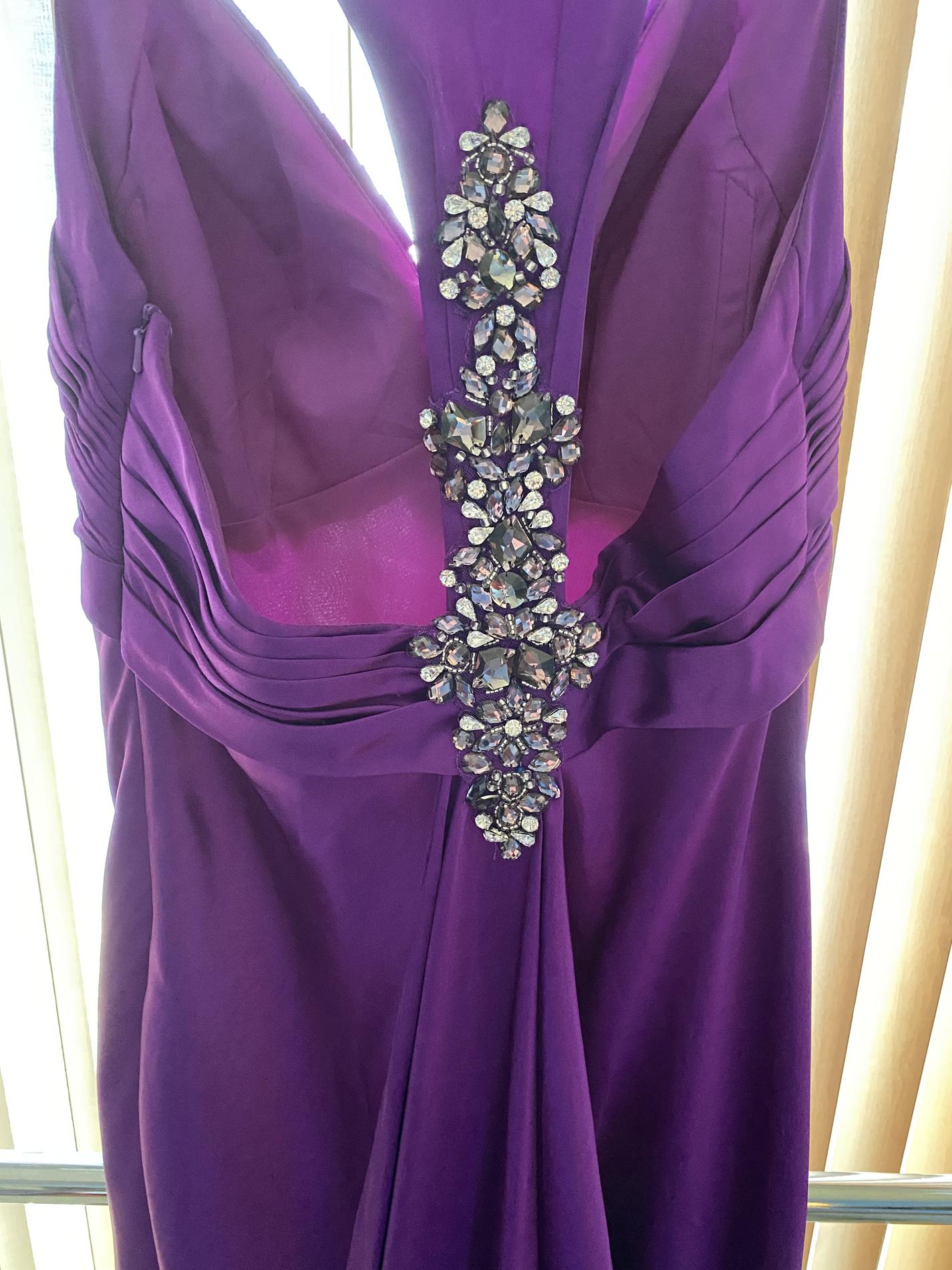 Flirt by Maggie Sottero Size 6 Purple Floor Length Maxi on Queenly