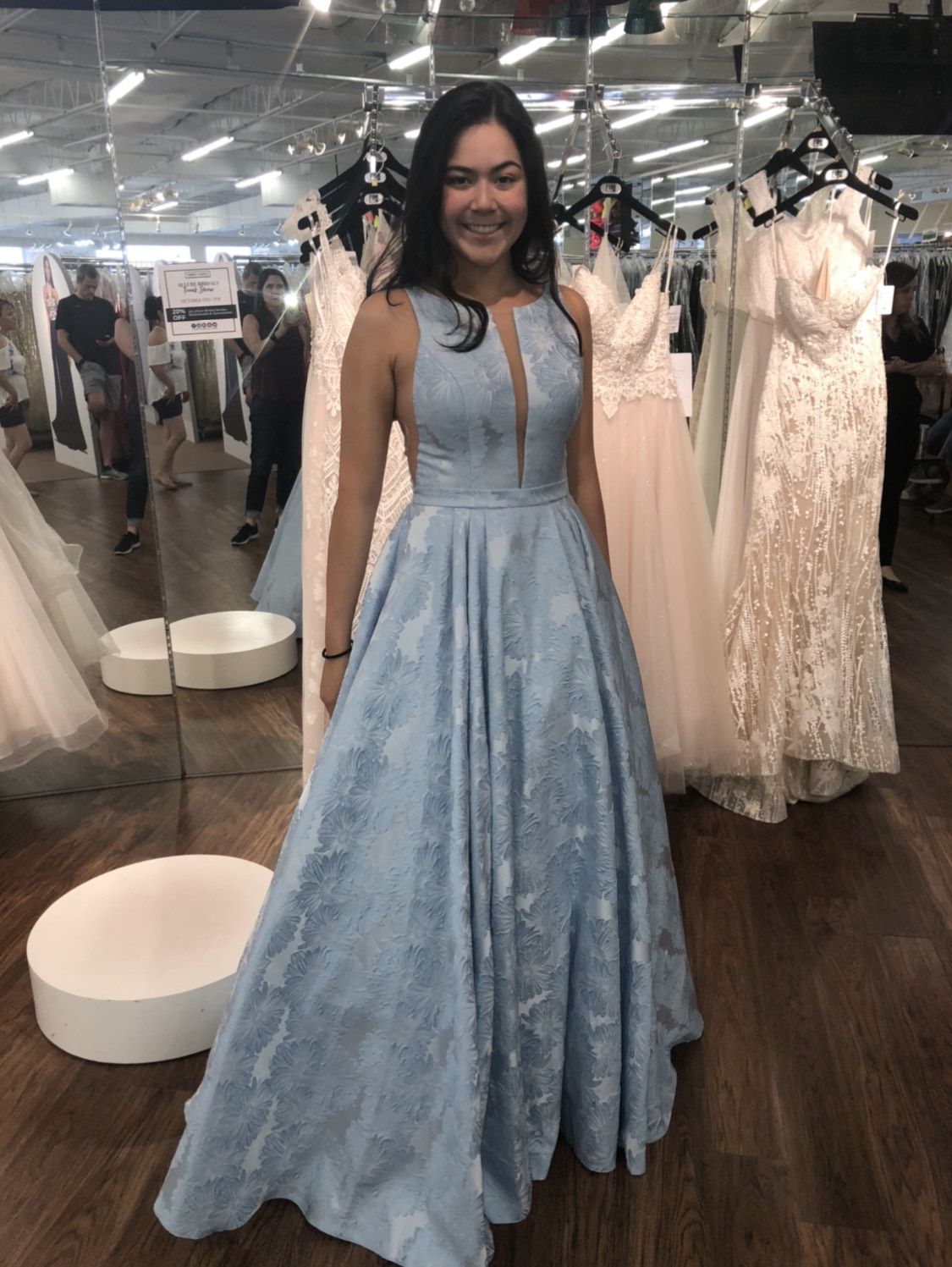 Size 10 Pageant Blue Ball Gown on Queenly
