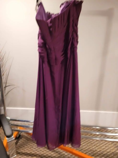 Style K070 My Dress and More Purple Size 28 Tall Height Strapless Prom Straight Dress on Queenly