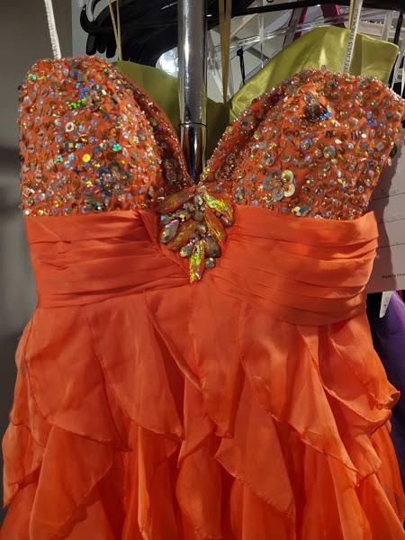 Style P20941 Precious Formals Orange Size 12 Plus Size Straight Dress on Queenly
