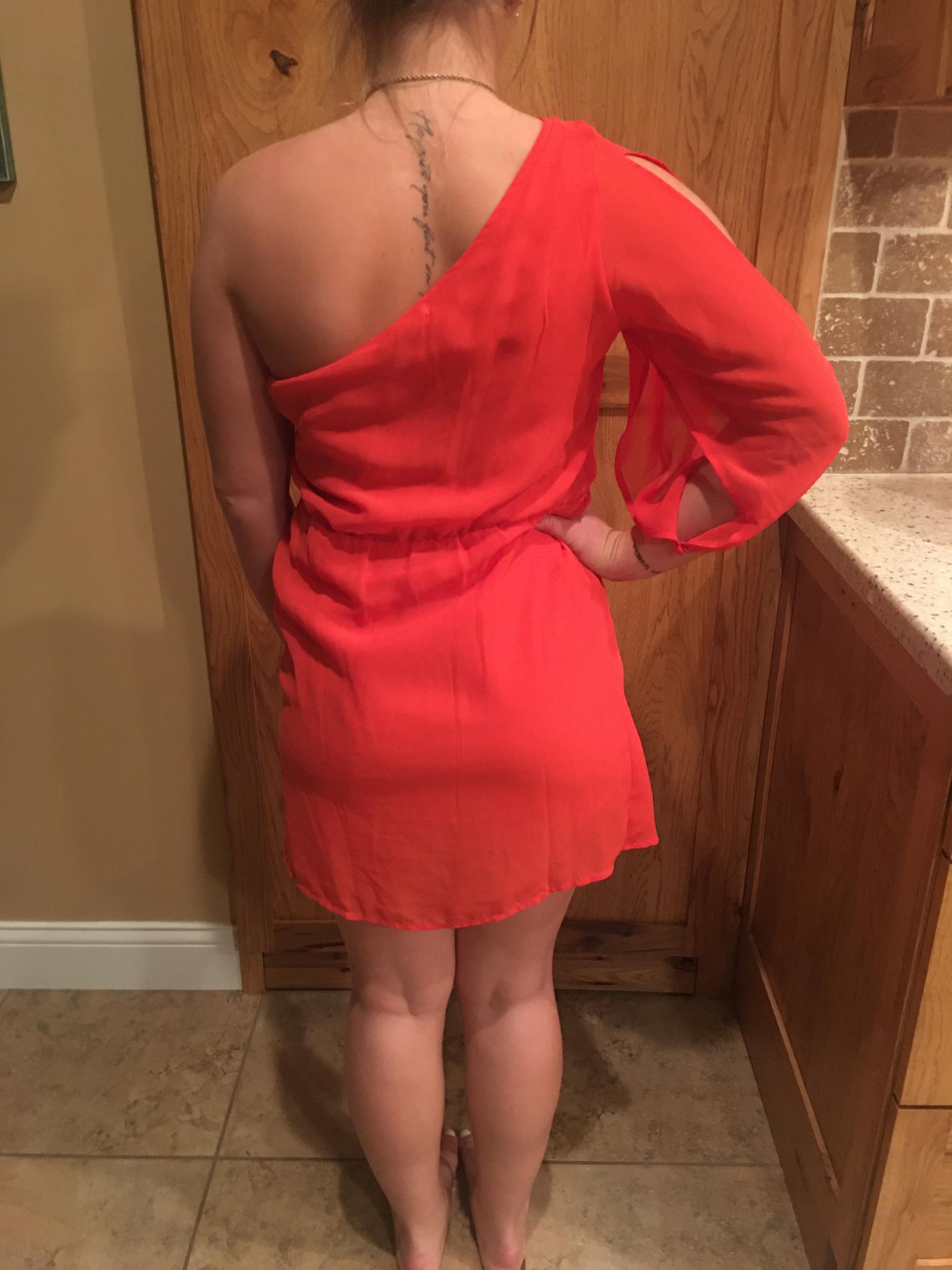 Size 2 Orange A-line Dress on Queenly
