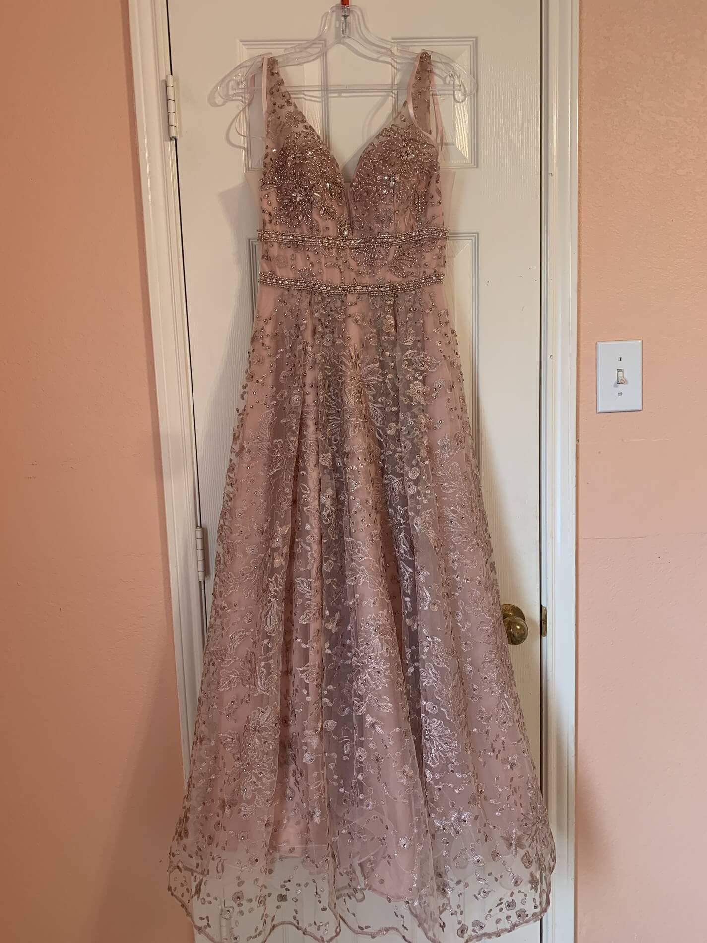 Size 4 Satin Pink A-line Dress on Queenly