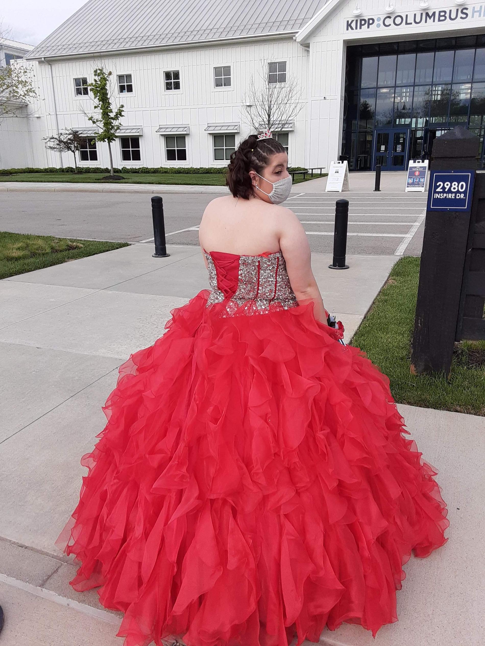 Plus Size 22 Red Ball Gown on Queenly
