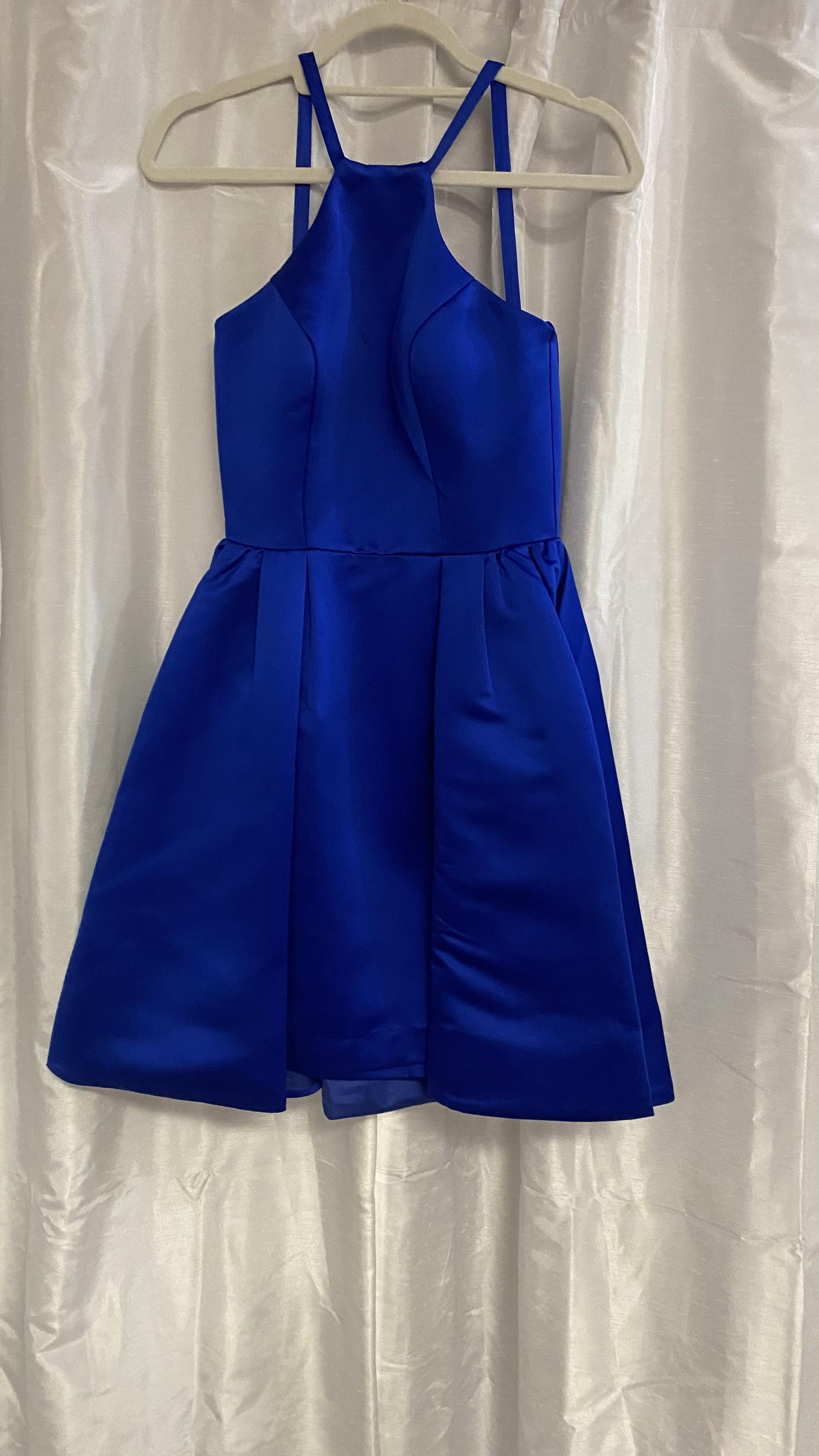 Ashley Lauren Size 4 Royal Blue Cocktail Dress on Queenly